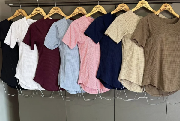 Blusa Baby Look Furadinho Poliamida - Image 2